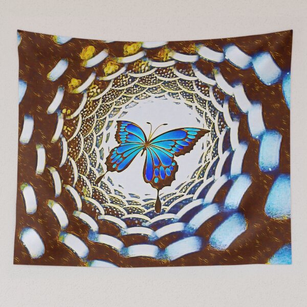 Item preview, Butterfly flying into a portal designed and sold by helenkaiy.
