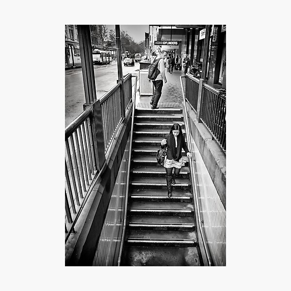 Quick Look Back Photographic Print