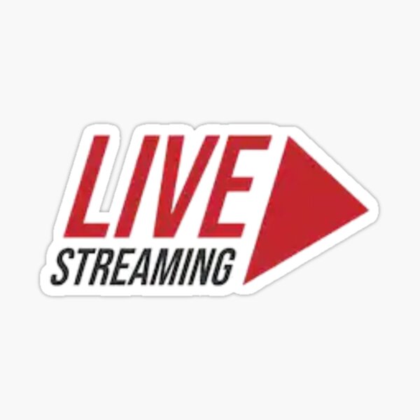 Live Streaming Stickers Redbubble - news telecast pic decal roblox