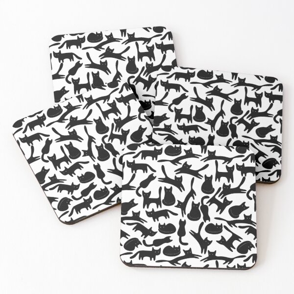 Alot Ocelot Cats Coasters (Set of 4)