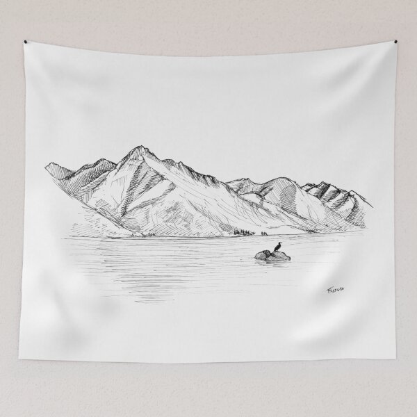 Item preview, Walter Peak sketch designed and sold by Tom Napper Design.