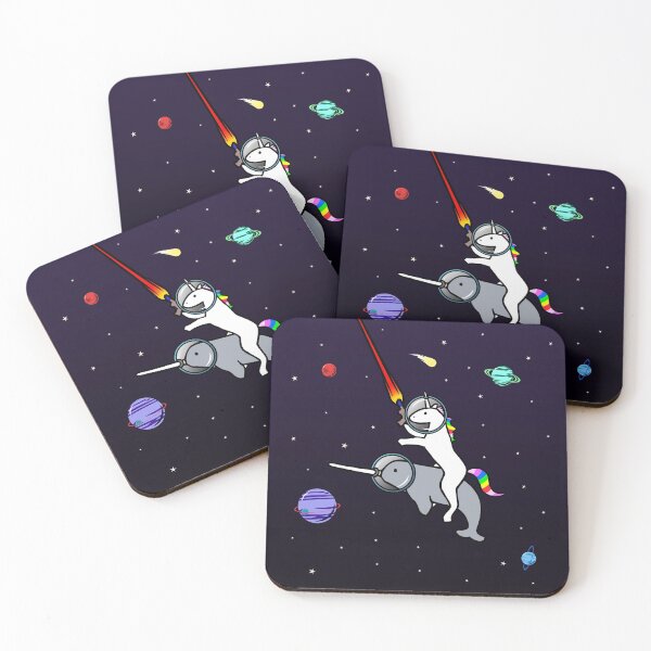 Item preview, Unicorn Riding Narwhal In Space designed and sold by jezkemp.