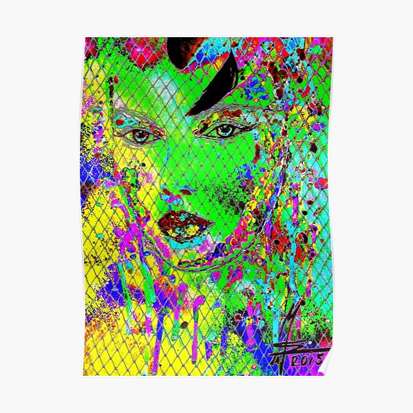geheimnisvolle Schönheit I - beauté mystérieuse I - art psychodélique Poster