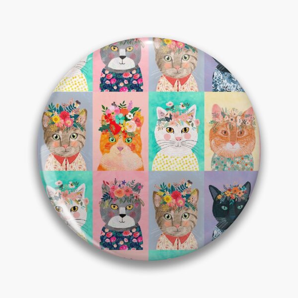 Item preview, Cat Land Cute cats with flower crowns designed and sold by MiaCharro.