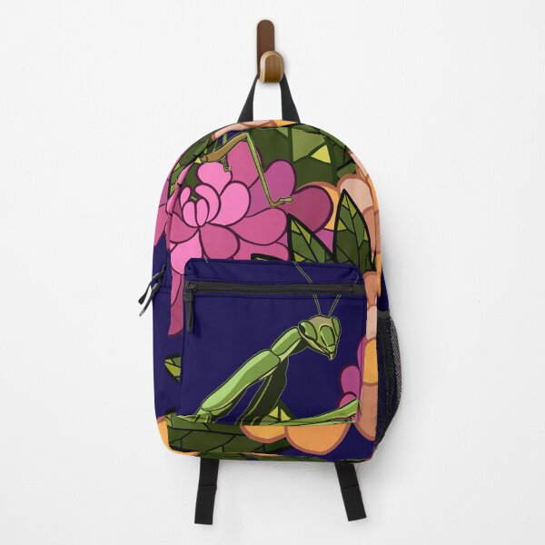 Item preview, Praying mantis resting on peony flowers designed and sold by patternsbymira.