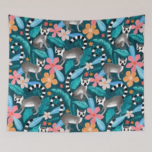 Item preview, Gouache Lemur Land  designed and sold by TigaTiga.