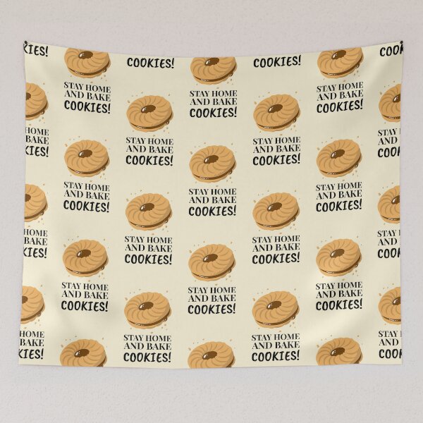 Item preview, Stay Home And Bake Cookies Chocolate Filled Biscuit designed and sold by Telle Garcia.