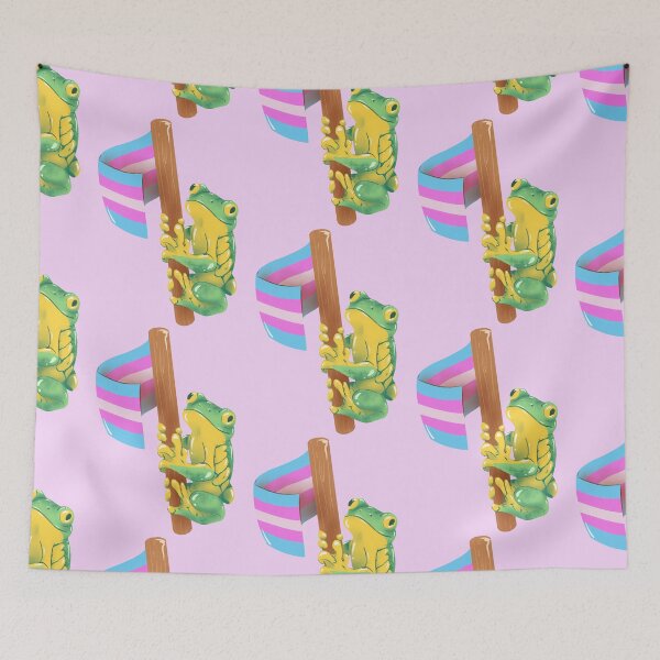 Item preview, Frog Says Trans Rights! designed and sold by Lamasia Creations.