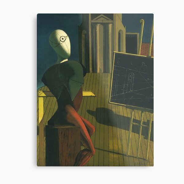 The Seer - Giorgio de Chirico (1914-1915) Metal Print