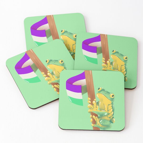 Item preview, Frog Says Gender Queer Rights! designed and sold by Lamasia Creations.