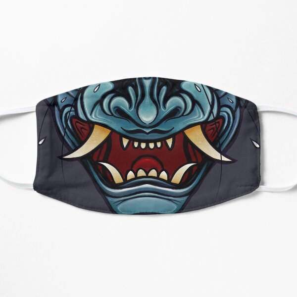 Lágrimas de Hannya - Máscara japonesa de Oni Mascarilla