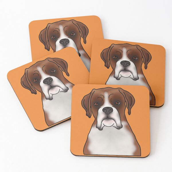 Item preview, Boxer Dog Portrait - Orange designed and sold by JadeMadeThis.