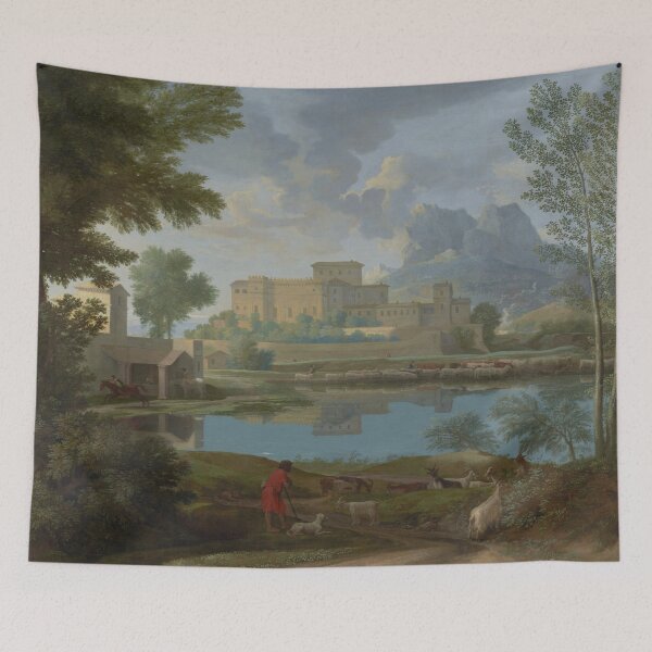 Item preview, Landscape with a Calm (Un Tem[p]s calme et serein) - Nicolas Poussin designed and sold by themasters.