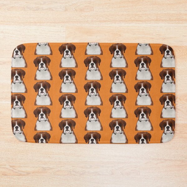 Item preview, Boxer Dog Portrait - Pattern - Orange designed and sold by JadeMadeThis.