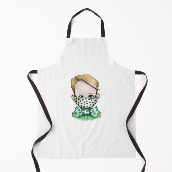 Item preview, Cute Boy Wearing Mask, Coronavirus Pandemic, Polka Dots designed and sold by JoyfulWhimsy.