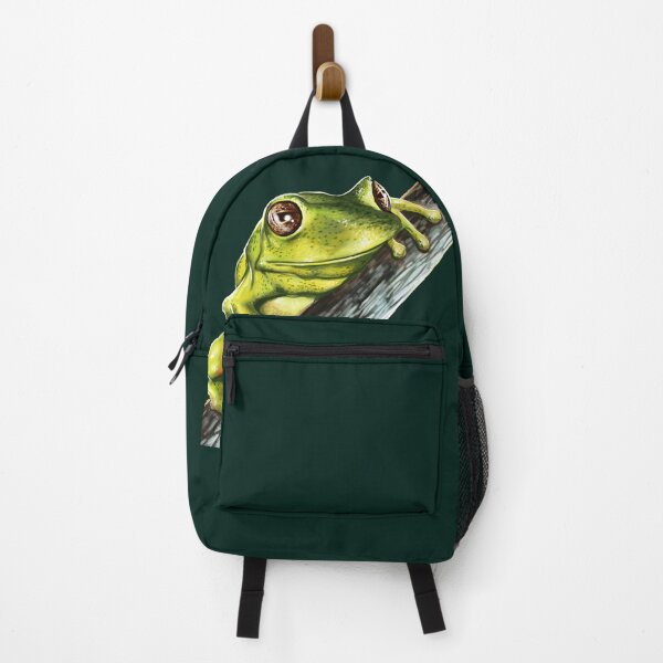 Item preview, Green tree frog on branch designed and sold by headpossum.