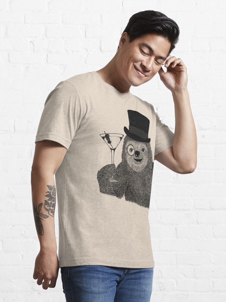 Vista alternativa de Camiseta esencial Más bien Slothisticated