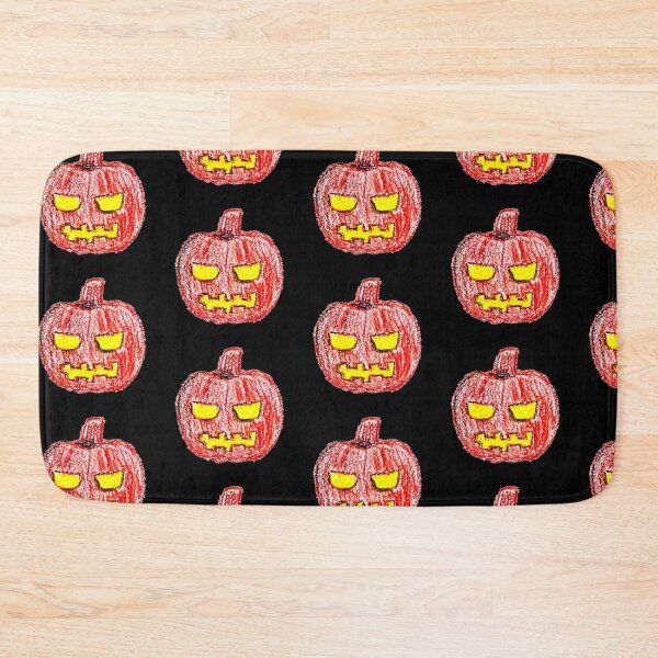 Item preview, Halloween Jack-O-Lantern - Black (Oil Pastel) designed and sold by CreativityRoams.