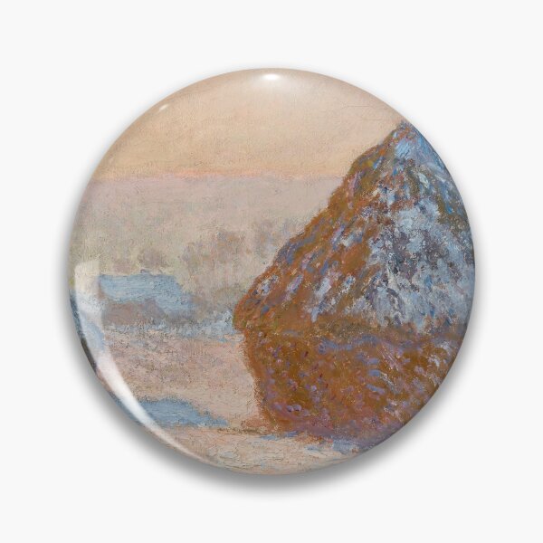 Item preview, Wheatstacks, Snow Effect, Morning (Meules, Effet de Neige, Le Matin) - Claude Monet designed and sold by themasters.