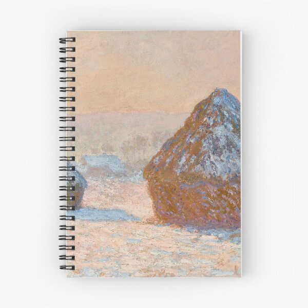 Item preview, Wheatstacks, Snow Effect, Morning (Meules, Effet de Neige, Le Matin) - Claude Monet designed and sold by themasters.