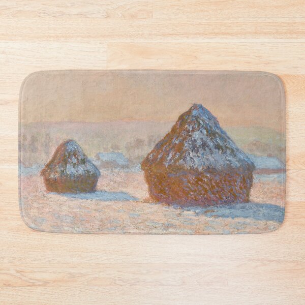 Item preview, Wheatstacks, Snow Effect, Morning (Meules, Effet de Neige, Le Matin) - Claude Monet designed and sold by themasters.