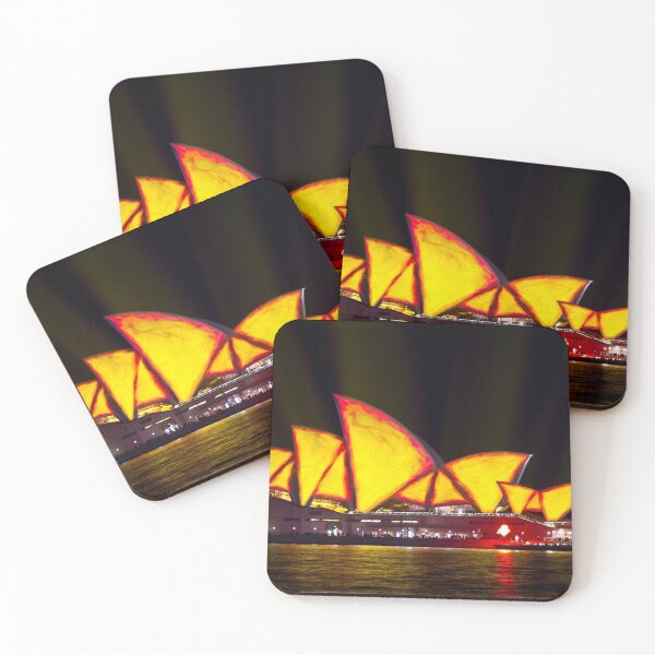 Item preview, Opera House with Vivid Red and Yellow! designed and sold by Matt-Dowse.