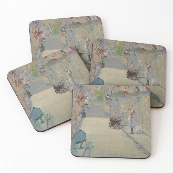 Item preview, The Rue Mosnier with Flags - Édouard Manet designed and sold by themasters.