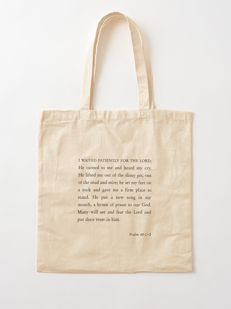 He Put A New Song In My Mouth {Tote Bag}