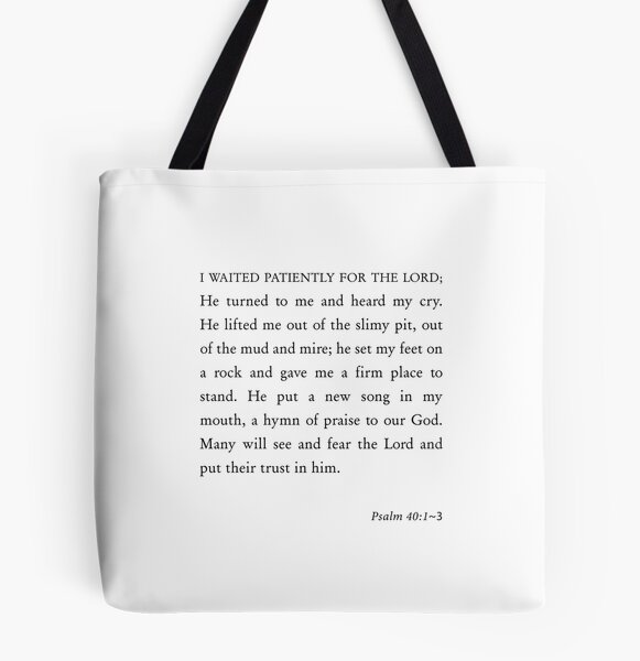 He Put A New Song In My Mouth {Tote Bag}