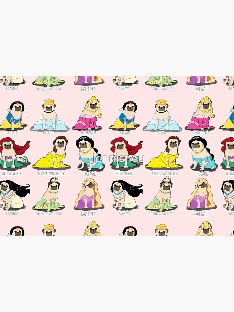Pug Princesses by jennisney