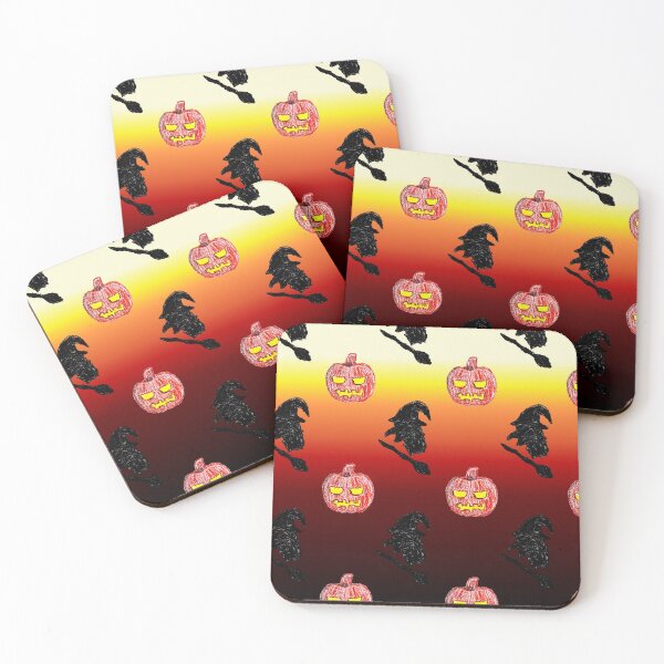 Item preview, The Evil Witch and Jack-O-Lantern (Oil Pastel) designed and sold by CreativityRoams.