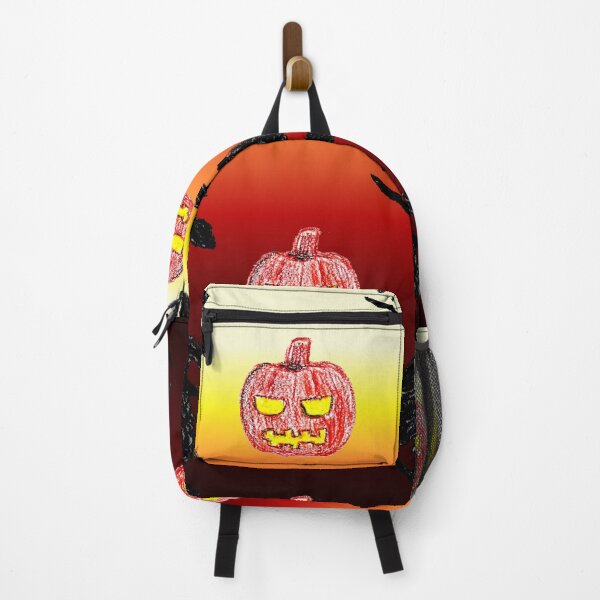 Item preview, The Evil Witch and Jack-O-Lantern (Oil Pastel) designed and sold by CreativityRoams.