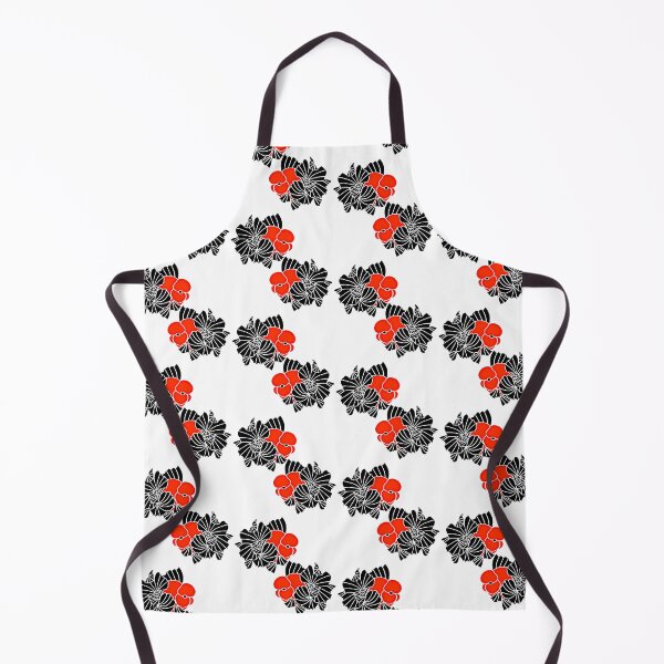 Aperçu de l'œuvre Paire Oranda Rouge et Noir Goldfish Logo 20 E créée et vendue par Nosnah.