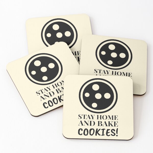 Item preview, Stay Home And Bake Cookies Simple Outline designed and sold by Telle Garcia.