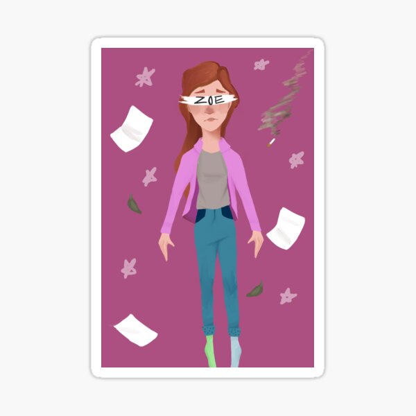 "Zoe Murphy Dear Evan Hansen musical digital art" Sticker for Sale by