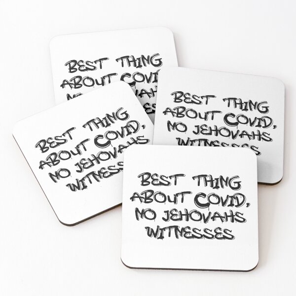 Item preview, Best thing about Covid, no Jehovahs Witness - Ex JW designed and sold by ExJWMerchandise.