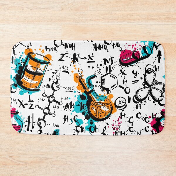 Item preview, Vintage seamless pattern old chemistry laboratory with tubes and formulas. designed and sold by kateja.