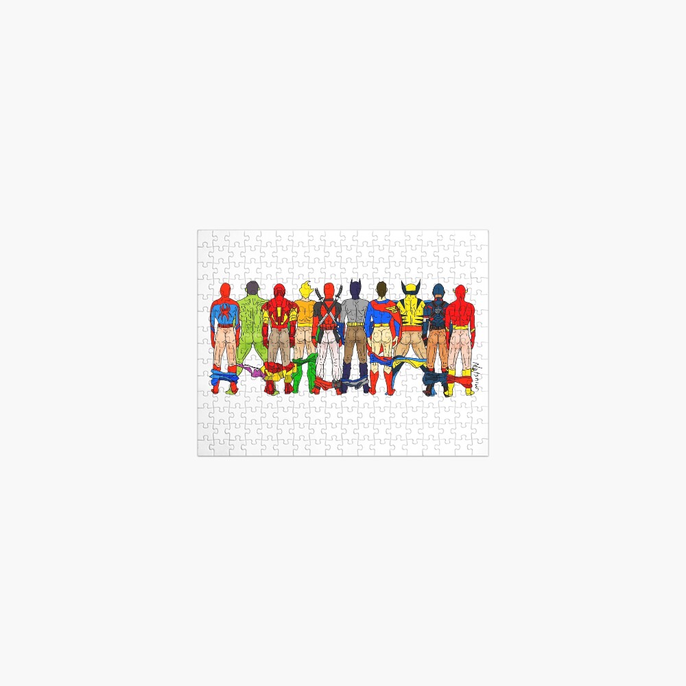 Superhero Butts Jigsaw Puzzle