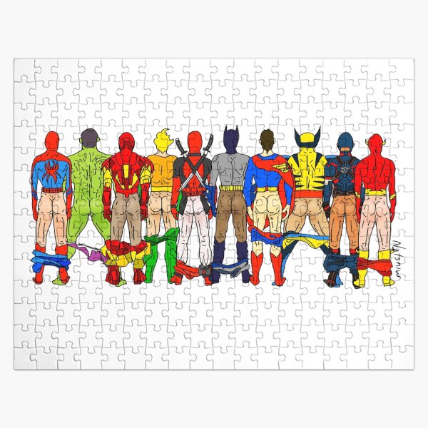 Superhero Butts Jigsaw Puzzle