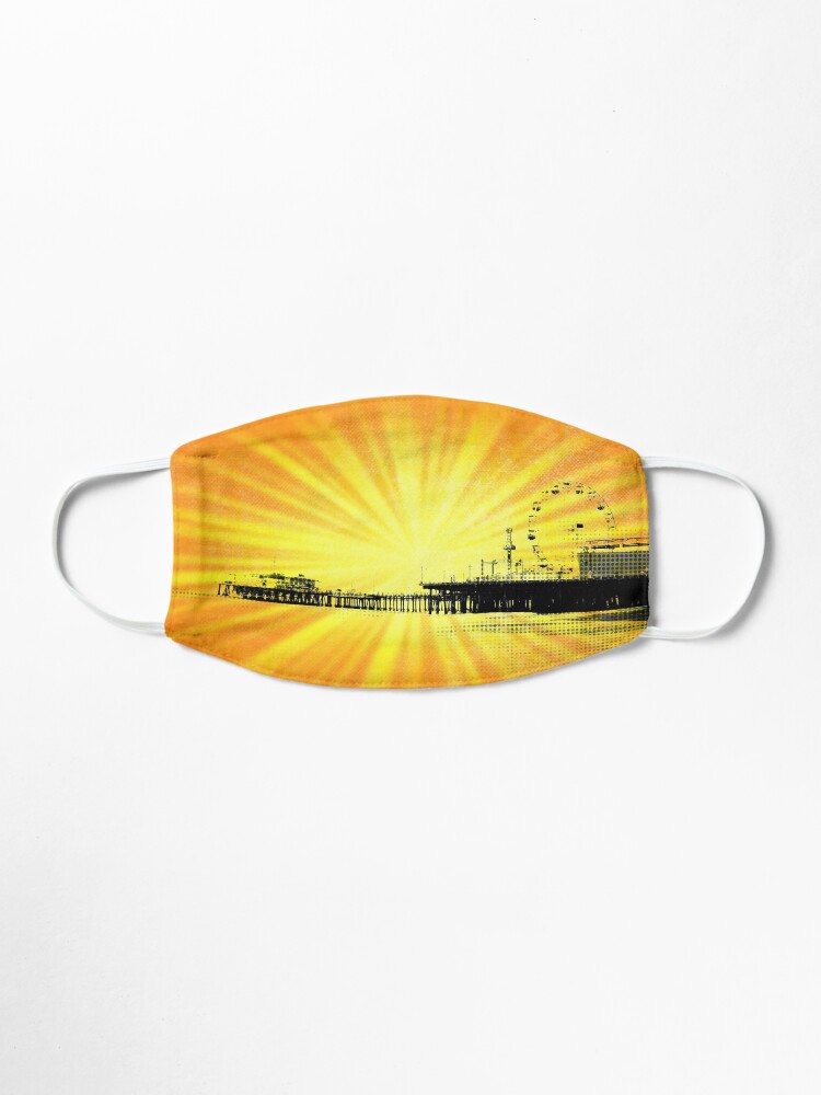 Alternate view of Santa Monica Pier Yellow Sunburst Mask