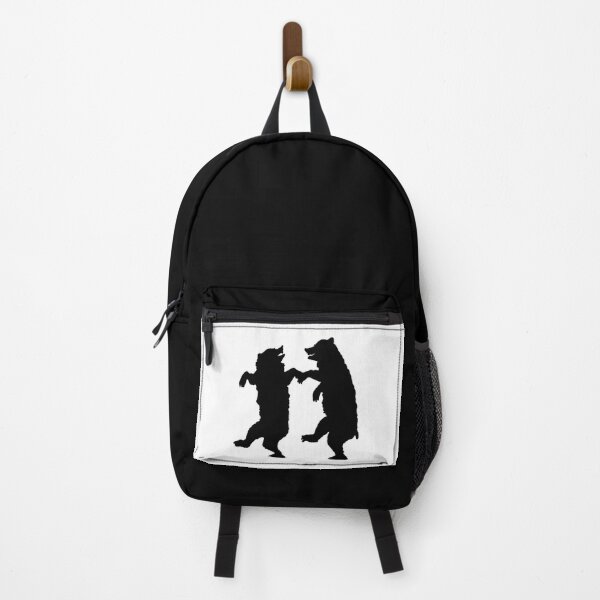 Item preview, Black White Silhouette Dancing Bears Under Trees designed and sold by DeerSpirit.