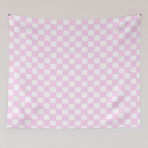 Item preview, White and pink check  designed and sold by erinxswan.