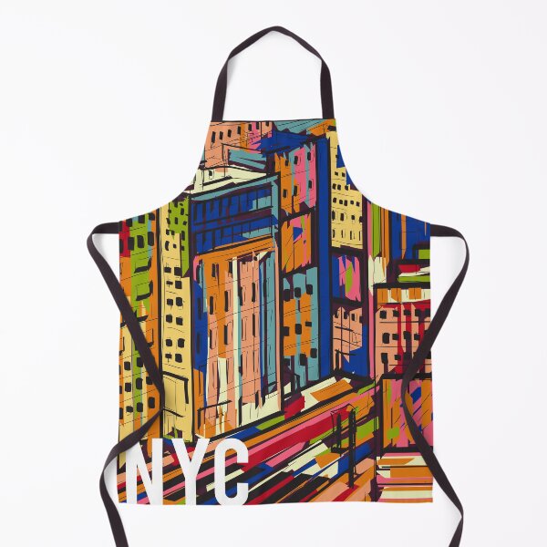 Item preview, New York. Abstract colorful hand drawn night city landscape. designed and sold by kateja.
