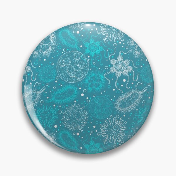 Item preview, Seamless pattern with microbes and viruses. designed and sold by kateja.