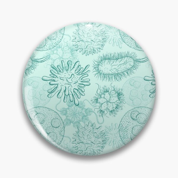 Item preview, Seamless pattern with microbes and viruses. designed and sold by kateja.