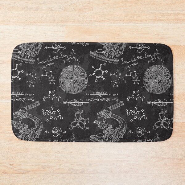 Item preview, Vintage seamless pattern old chemistry laboratory with microscope and formulas. designed and sold by kateja.