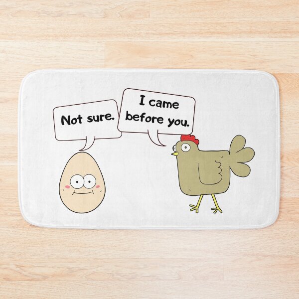 Item preview, Chicken and Egg meme Funny egg and chicken evolution designed and sold by OneTimeEngineer.
