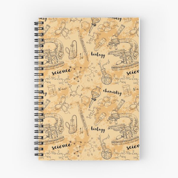 Item preview, Vintage seamless pattern old chemistry laboratory with microscope, tubes and formulas. designed and sold by kateja.