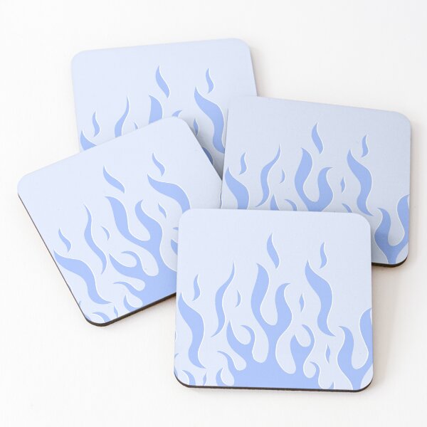 Aperçu de l'œuvre flammes bleues créée et vendue par shirasticker.