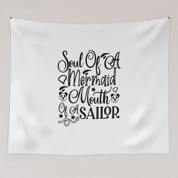 Item preview, Soul of a Mermaid Mouth of a Sailor: A Funny quote shirt.   designed and sold by fajali master.